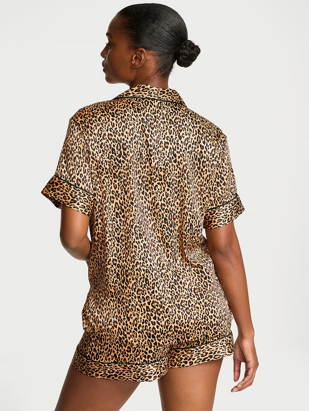 Glazed Satin Short Pajama Set