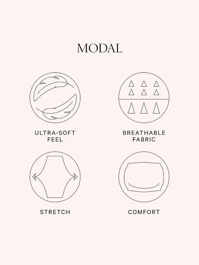 Black Soft Lace-Trim Cami Set